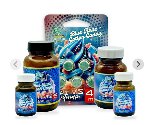 Platinum 40mg - Blue Razz + Cotton Candy